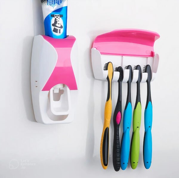 New Automatic Toothpaste Dispenser With 5 Brush Holder
